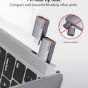 Syntech USB C to USB Adapter (2 Pack), 10Gbps USB3.2 Gen 2 Fit Side by Side, Type C Male to A 3.2 Female Adapter Compatible with iPhone 17e 17 Pro Max/iPad/iMac/MacBook Pro & Thunderbolt 4/3 Devices