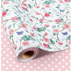 Retrify Baby Shower Kraft Wrapping Paper, 17 Inch x 32.8 Feet Cute Lion Elephant Themed Colorful Balloon Rainbow Gift Wrap with Grid Cutting Lines for Boy Girl Kid Birthday (1 roll (Pack of 1), Brown Animals)