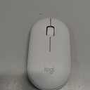 Logitech Pebble Mouse 2 M350s Slim Bluetooth Wireless Mouse, Portable, Lightweight, Customizable Button, Quiet Clicks, Easy-Switch for Windows, macOS, iPadOS, Android, Chrome OS - Tonal White (One Size)