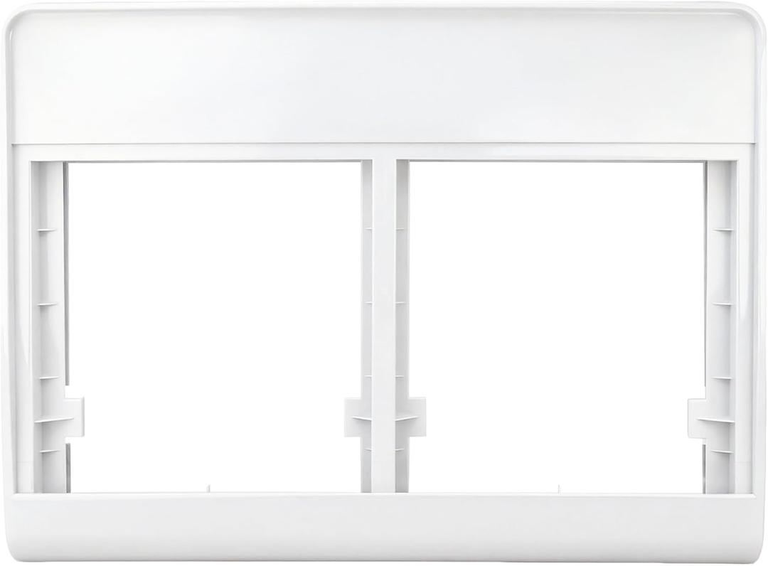 UPGRADED WR17X11662 Vegetable Pan Cover Frame (no glass) Compatible with GE, Hotpoint Refrigerator, WR17X11661 Refrigerator Drawer Cover replace 1092139, AP3796326, EAP964313 Crisper Cover Frame