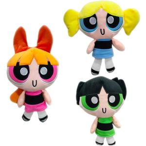 Plush 3 Pcs 22 cm/8inch Plush Doll Bubbles Flower Stuffed Toys Figure Toys Xmas Kids Birthday Gifts,Multi Colored