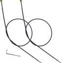 CTISMICE Inner Flex Shaft Cable, 2pcs Internal Flexible Shaft Core Attachment with Spring for Hanging Grinder Power Carver Rotary Tool Replacement Accessories