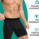 Incontinence Underwear for Men 150ML Absorbent Washable Reusable Heavy Flow Bladder Cotton Leak Proof Protective Boxer Briefs 5 Pack (Multicolor01, X-Large)