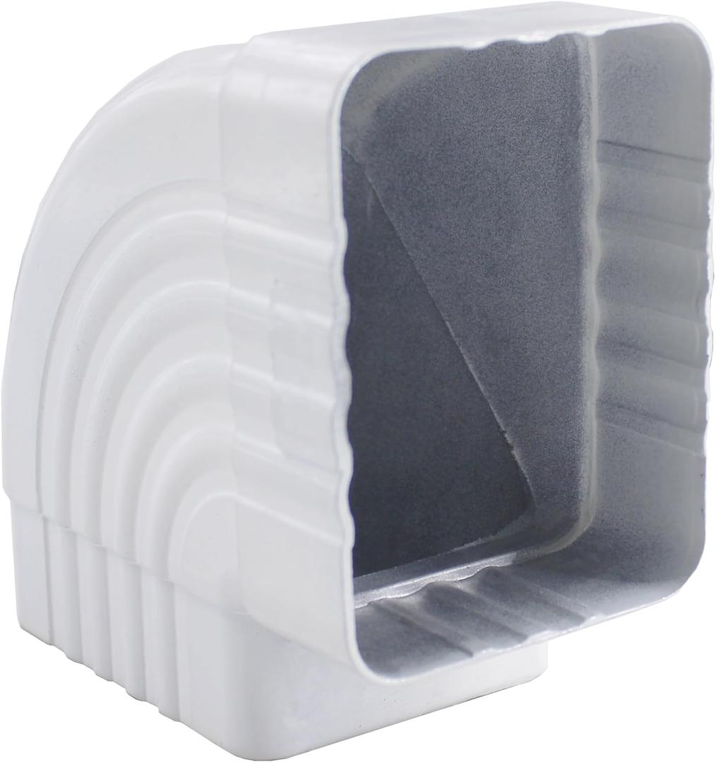 Gutter Downspout Elbow 90 Degree 3x4 Gutter Elbow Aluminum Downspout Elbow1Pcs White