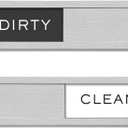 Dishwasher Magnet Clean Dirty Sign, Strong Magnet Non-Scratch Clean Dirty Magnet for Dishwasher, Easy to Read & Slide