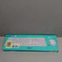 Logitech MK270 Wireless Keyboard and Mouse Combo for Windows, 2.4 GHz, 8 Multimedia Keys, PC, Laptop, Wireless Keyboard Compact Mouse Combo - White (1 Pack)