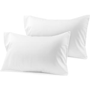 COTTON STICH 12x16 Small Pillowcase Zipper Closer Pillow case Set of 2 PC Mini Pillowcase 600 TC Pure Egyptian Cotton Decorative Hotel Quality (White Solid, Toddler 12x16 Zipper)