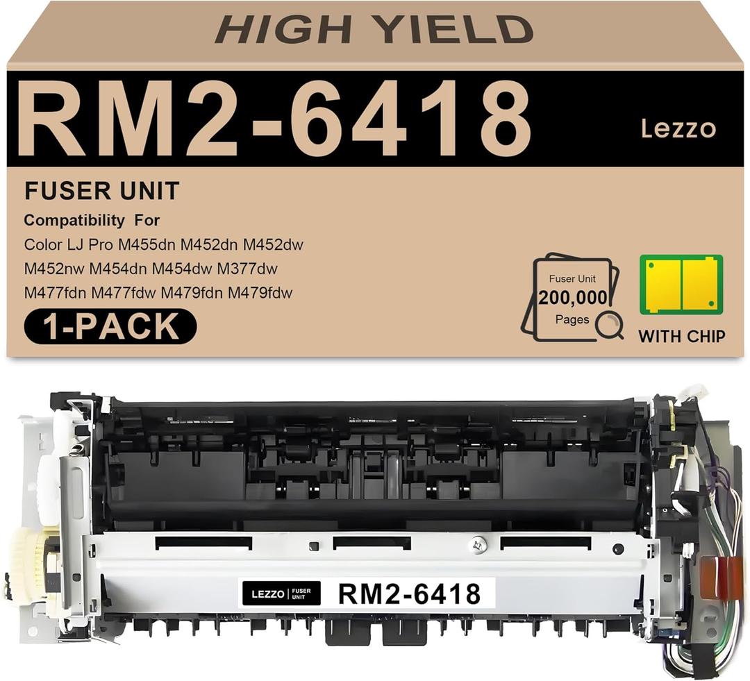 RM2-6418-000CN RM2-6460-000CN Fuser Unit (110V) RM2-6418 RM2-6460 Fuser Compatible for HP Color LJ Pro M377dw M477fdn M477fdw M479fdn M479fdw M452dn M452dw M452nw M454dn M454dw Duplex Models Printer