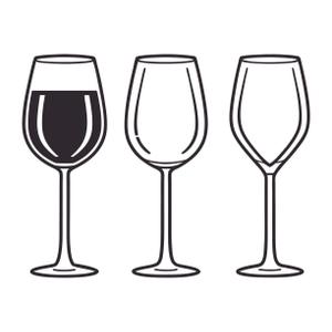 Chroma Wine Glasses, Set Of 3