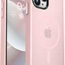MOCCA Strong Magnetic for iPhone 14 Pro Max Case [Compatible with Magsafe] [10FT Military Grade Protective] Translucent Matte Slim Shockproof Case for iPhone 14 Pro Max 6.7"-Pink