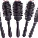 PERFEHAIR Round Thermal Brush Set, Professional Nano Ceramic & Ionic Barrel Hair Styling Blow Drying Curling Brush, 5 Different Sizes