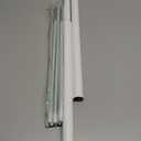 Shower Curtain Rod, 1" Diameter Heavy Duty Tension Shower Rod, Non Slip Adjustable 28-74 inch No Drill Shower Curtain Rods Spring Tension For Bathroom, Shower Stall, No Rust, White