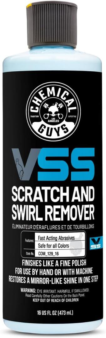 Chemical Guys VSS One-Step Scratch and Swirl Remover - Compound and Polish for Restoring Gloss to Paint, Car Scratch Remover, Works on Cars, Trucks, SUVs, Motorcycles, RVs & More - 16 oz