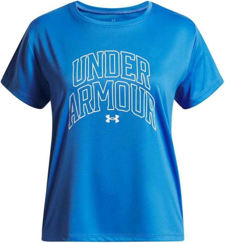 Under Armour Girls' Tech Varsity Graphic Short Sleeve T Shirt (X-Large)