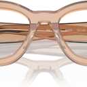 Ray-Ban Rx7681v Jorge Square Prescription Eyewear Frames (Transparent Light Brown/Demo Lens)