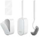 Bathroom Toilet Brush, OSCIOSS Toilet Cleaner Brush [2 Pack] with Ergonomic Design, Compact Size, Durable Bristles, Wall Mounted RV Toilet Brush for Bathroom Cleaning