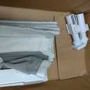 No Tools No Drill Cordless Roman Shades for Indoor Windows 100% Blackout, for Window Size 24" W 64" H, White