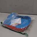 Boribim 2 PCS Square Silicone Air Fryer Liners - 8 Inch Reusable Air Fryer Pot - Air Fryer Accessories - Air Fryer Inserts for 4 to 7 QT Oven Microwave Accessories (Red + Blue)