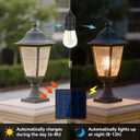 Solar Light Bulb Dusk to Dawn Outdoor Waterproof 3000K with Cable 9.8FT Portable Solar Powered Pendant Lingting for Replacement DIY, Chicken Coop, Shed 2 Pack