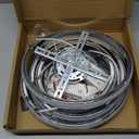 Sovinzert Modern Ceiling Lights, 6 Rings Dimmable Chrome LED Ceiling Light Fixtures with Remote Control, 60W Close to Ceilings Lighting for Living Room, Bedroom, Dining Room (29.5 Inches)