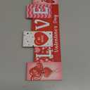 Valentines Day Decorations Indoor for Home Wooden Valentine Table Decorations Centerpieces Sign St.Patricks Day LUCKY LOVE Reversible Tabletop Decor Double-sided Irish Tiered Tray Decor Office Desk (Large)