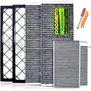 HEPA Air Intake Filter and Cabin Air Filter for Model Y (2020-2025), Oem Quality, Designed for biochemical defence, Easy Installation via Video Guide(6 Packs)