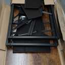 Lufeiya 40 inch Computer Desk with 4 Fabric Drawers, Kids Student Reversible Small Desks for Home Office Small Space, Work PC Desk Table for Bedroom, Rustic Brown