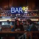 Bar Neon Sign 14x 9 in, Led Neon Light Decor for Home,Restaurant,Music Concert,Pub,Cocktails Party