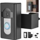 Anti-Theft Video Doorbell Mount,AHBTEYM Mount No Drill Bracket Holder Accessories for Apartment Home Rentals Compatible with Video Doorbell 4/3/3 Plus/2/1/2021/2023 Release(Black)