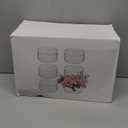 Hewory Acrylic Flower Vases for Centerpieces Round 6pcs Short Clear Floral Vase with 13 Holes, Box Arranger Bulk Low Base Holder for Wedding Birthday Party Event Dining Table Decor, 2.56"(H)5.9"(D)