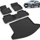 All Weather Car Floor Mats & Cargo Liner Set Fit for Mazda CX-5 2017-2022 Floor Liners Trunk Liner CX5 Cargo Mat Accessories Black