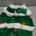 NACOCO Dog Cloak Pet Winter Clothes Christmas Tree Coat Cute and Warm Dog Costumes (Green, M)