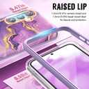 Compatible with Samsung Galaxy A54 5G Case 6.4'', [4 in 1 Full-Body Protection] [Military Grade Drop Tested] Slim Shockproof Protective Cover for Galaxy A54,Purple