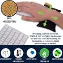 Mouse pad Wrist Rest - Ergonomic Palm Support Made of Organic Millet Chaff, Anti-tendonitis Problem for Computer Mouse, Relieve Wrists, Cushion Support in Gray