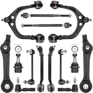 14PCS Front Control Arms with Ball Joints for Chrysler 300 Dodge Challenger Charger Magnum 2WD RWD 2005-2010 | Suspension Kit Tie Rod Ends Sway Bar End Link Replaces K620177 K620178 K620258