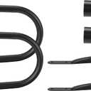 Premium Curtain Holdback, Quality Metal Decorative Curtain Holdbacks with Zinc Alloy Cap Finials,Rust-Proof, Set of 4 Window Curtain Holdbacks,Matte Black (2pcs-matte Black)