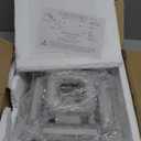 CXGLEAMING 15.7" Modern LED Ceiling Light Flush Mount Crystal Chandelier Light Fixture Round Moon Shape Modern Chandeliers for Living Room Bedroom Bathroom Hallway(3 Color Changable)