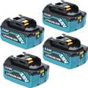 4-Pack 8000mAh Replace for Makita 18V Battery Compatible for Makita 18Volt Battery BL1860B BL1850B BL1840B BL1830B BL1815B Cordless Tools