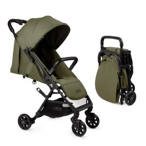 Lightweight Travel Stroller for Baby & Toddlers - Easy Fold & Compact Stroller with Canopy, Storage Basket, Multi-Position Recline & Convenient One-Hand Fold (Green)