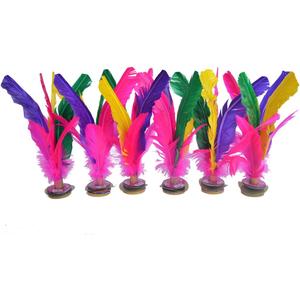 Baitaihem Kick Shuttlecock Chinese Jianzi Colorful Feather Foot Sports Outdoor Game
