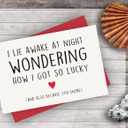 Alzombi Funny Snoring Anniversary Card for Husband Wife, Cute Birthday Card for Boyfriend Girlfriend, Snore Valentines Day Cards for Him Her