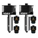 2Pcs 0.8mm H2D/H2S/H2C/P2S/X2D Hotend Kit for Bambu Lab H2 Series/P2S/X2D 3D Printer, Upgraded High Temp Quick Swap Hardened Steel Nozzle Replacement 3D Printer Extruder with 2Pcs Silicone Sock
