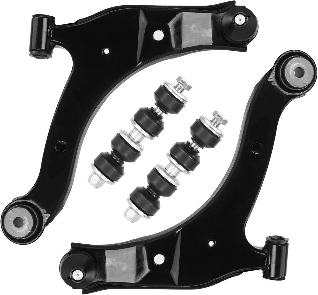 Front Suspension Lower Control Arms with Ball Joint Kit for Chrysler PT Cruiser 2001-2010, for Dodge Neon 2000-2005, for Plymouth Neon 2000-2001, K620009 K620010 K7348 (4Pc)