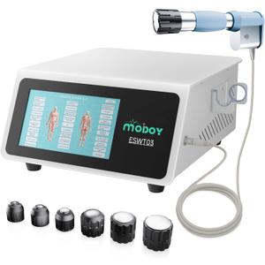 2026 MODOY Advanced Shockwave Therapy Machine, Radial Shockwave FSA or HSA Eligible, Non-Invasive Extracorporeal ESWT Shock Wave Therapy Device, Safe Use, Ideal for Home & Clinical Use(ESWT03_White)