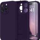 Magnetic for iPhone 15 Pro Case, Compatible with MagSafe, [Full Camera Protection][Screen Protector] Silicone Shockproof Protective Phone Case for iPhone 15 Pro 6.1", Deep Purple