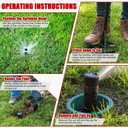 Sprinkler Donut Cutter 7 Inch Grass Trimmer Sod Cutter for Sprinkler Heads Steel Vinyl Coated Handle Efficient Lawn Care Tool for Precise Grass Cutting Around Sprinklers