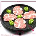 Korean Style BBQ Grill Pan with Maifan Coated Surface Non-stick Smokeless Barbecue Plate for Indoor Outdoor Grilling 32x32cm