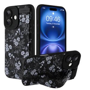 Ufbara Compatible with iPhone 16 Case for Women Men, Cute White Flower