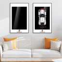 Display Wall Board for Lego Technic Porsche 911 RSR 42096, Wall Art for Lego Car Wall Mount, Gift Idea, Home Decor (Car Not Included, No Lights)