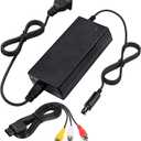 Power Supply and AV Cable for Gamecube, NGC AC Power Adapter & AV Cable Set, Power Cord Compatible with Nintendo Gamecube Console